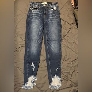 Kancan Christina High Rise Ankle Skinny Jeans